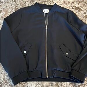 M Jules & Leopold Lightweight Bomber jacket ladies Women’s Black Lined Zipper